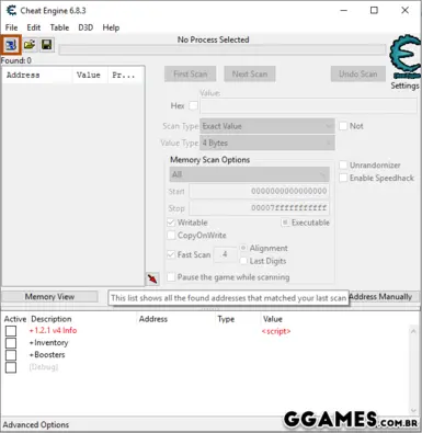 Cheat engine/Cheat table users) There is realistic hidden