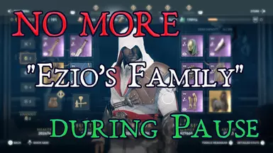 No More Ezios Family During Pause Screen
