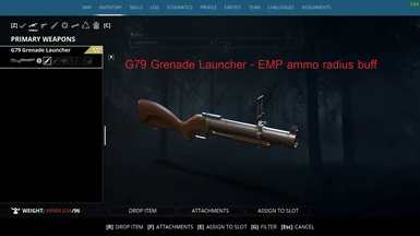 DLC - G79 Grenade Launcher - EMP ammo radius buff