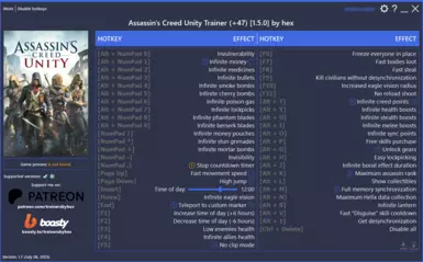 Assassin's Creed Unity Trainer