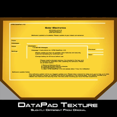 DataPad Screen