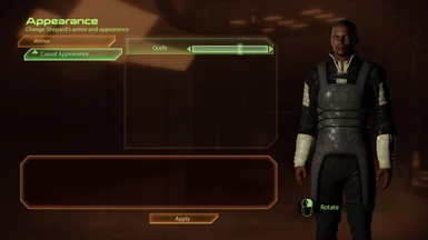 Displaying one of the new male Shepard casual appearance options