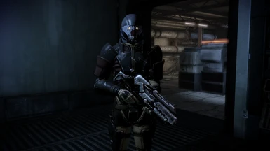 Prison Guard from the Arrival DLC, wielding the Chakram Launcher