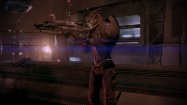 Captain Gavorn with a Turian Sniper Rifle
