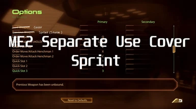 ME2 Separate Use Cover Sprint (configurable for any key )