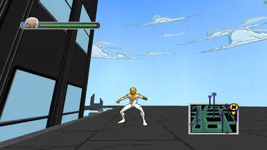 Yellow and White, no shader