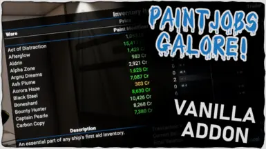 Paintjobs Galore - Vanilla Addon