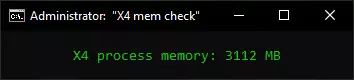 X4 memory check