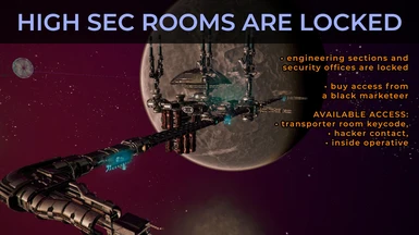 High-security rooms are locked