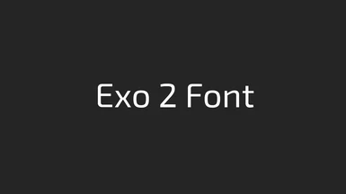 Exo2 Font