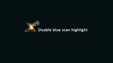 Disable blue scan highlight