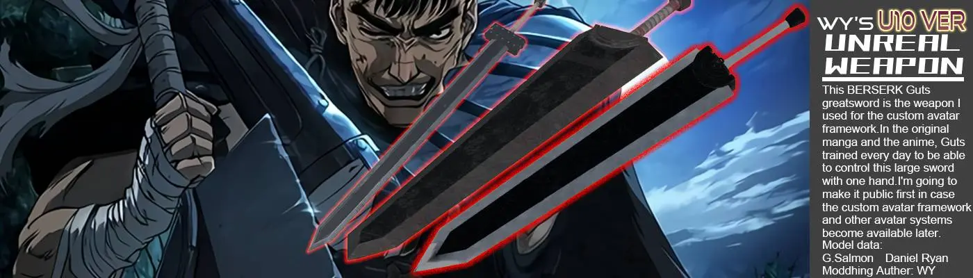 Berserk fans unite! Skin ideas: This sword is called a ''dragon slayer''  and it's from anime called Berserk I think it would make a great highland  sword skin. And the second armor