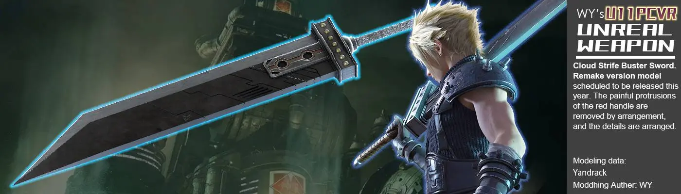 Wielding a Buster Sword controller for Final Fantasy 7 Remake is a