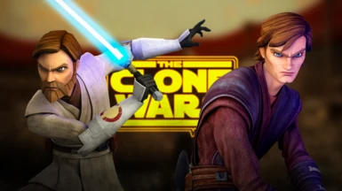 Anakin and Obi-Wan Clone Wars Phase 2 Armor (U12)