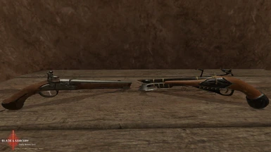 M1772 Pistol and Steampunk Pistol