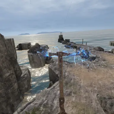 Hammer imbued with Lightning Spell