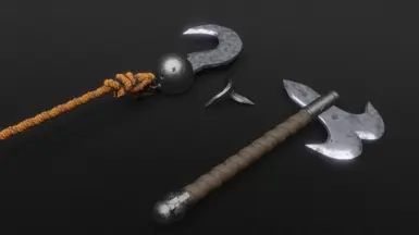 Bounty hunters axe, hook, and caltrop