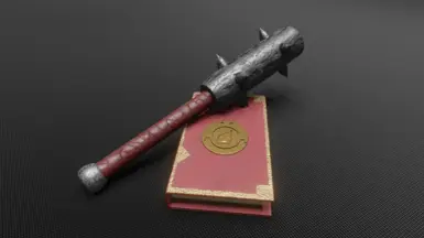 Vestal Book and Mace