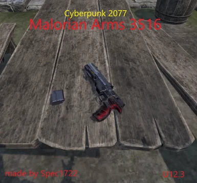 Cyberpunk 2077 Malorian Arms 3516 (U12.3)