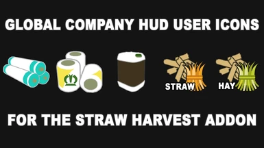 FS 19 Straw Harvest Addon HUD Icons for Global Company