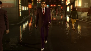 Majima Dark Blue Buttoned Formal Suit (Front)