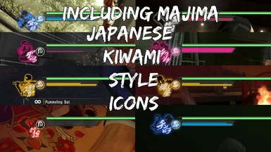 Japanese Kiwami Style Icons Including Majima