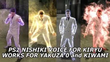 PS2 Akira Nishikiyama Voice for KIRYU