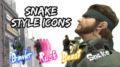 Metal Gear Big Boss Snake Style Icons