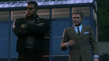 John Donovan wearing a different suit in some scenes like that one scene, more immersive with him wearing it more