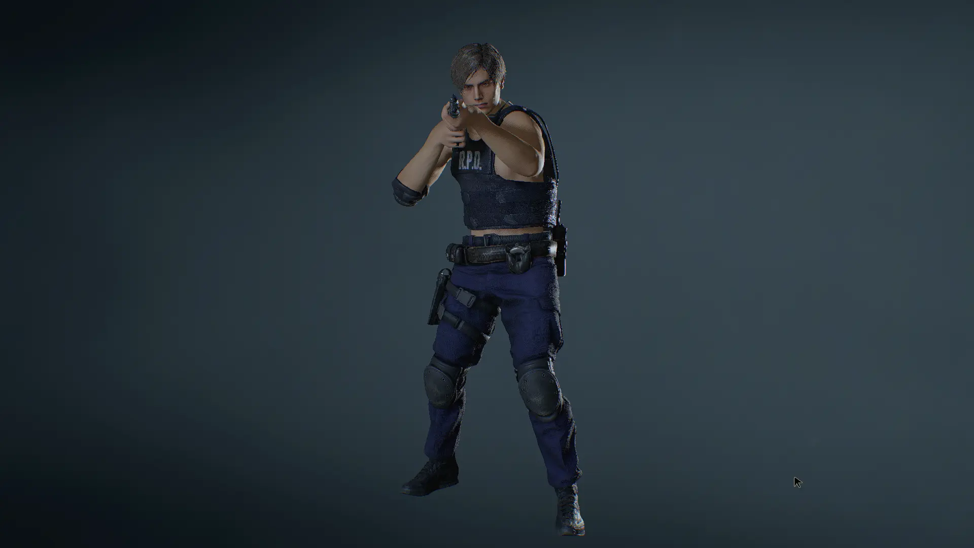 Leon Police - No Shirt Under The RPD Vest (Non-RT) at Resident Evil 2 ...