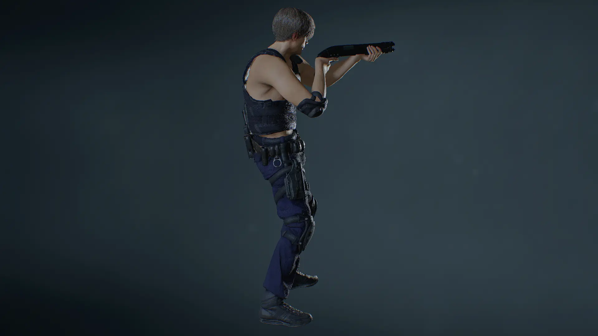 Leon Police - No Shirt Under The RPD Vest (Non-RT) at Resident Evil 2 ...