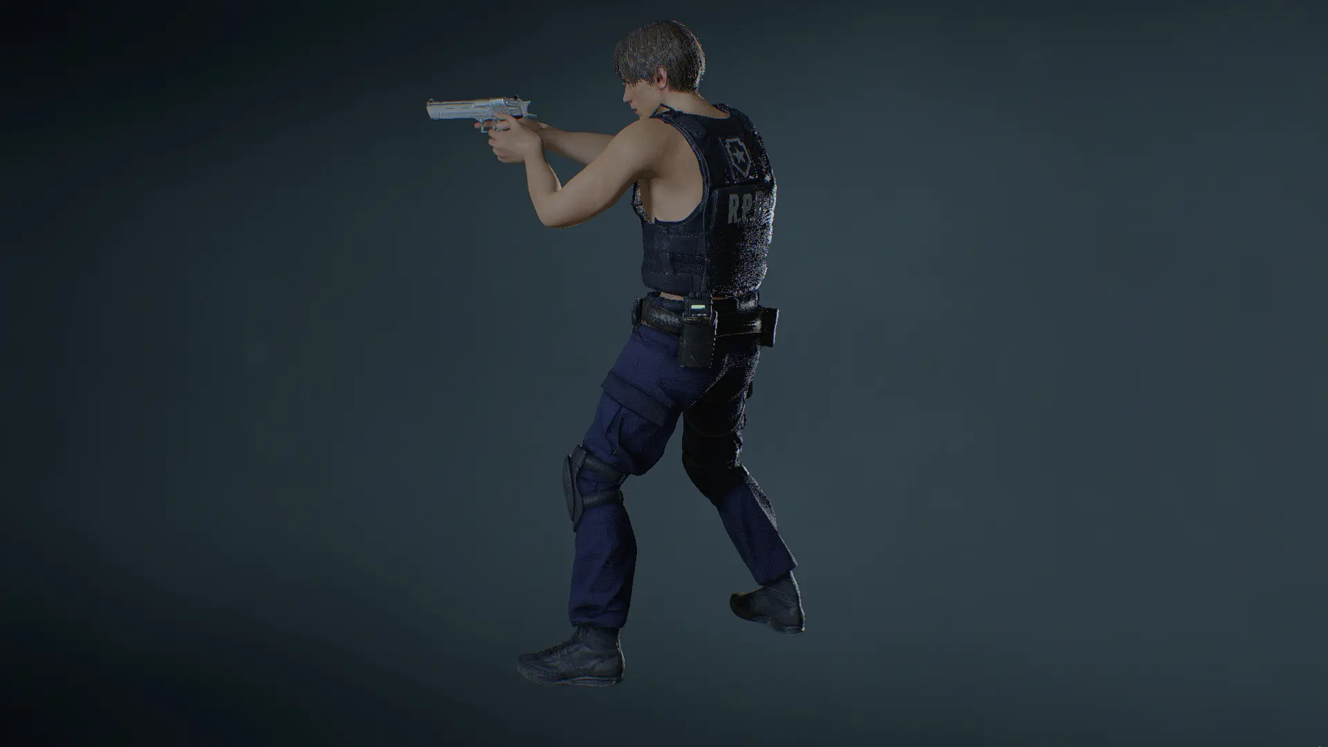 Leon Police - No Shirt Under The RPD Vest (Non-RT) at Resident Evil 2 ...