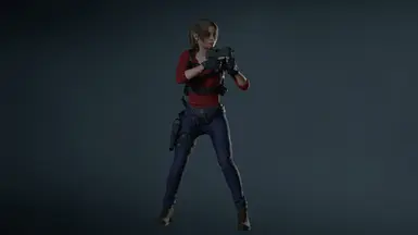 Revelations 2 Sniper Claire outfit in RE2 remake (outfit by