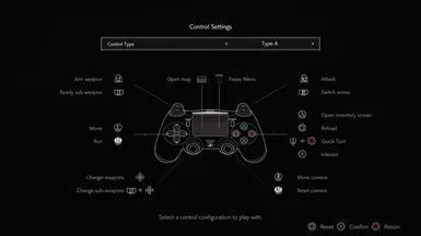 XONE/PC/PS4 Buttons (v1.0) file - Resident Evil: Assignment Ada