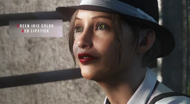 CLAIRE - GREEN EYES plus RED LIPSTICK