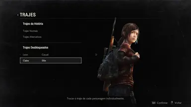 Resident Evil 2 Remake The Last of us Ellie Costume mod / Purple