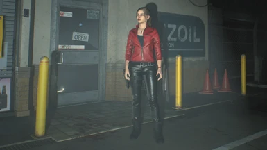 Claire in Leather Pants 2