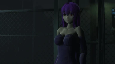 Nei from Phantasy Star 2 over Claire Noir