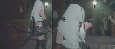Aiming gangsta while dressing manga.
