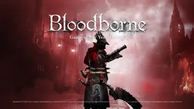 Bloodborne Game of the Year Edition - Menu Replacer