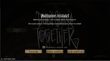 Dont Starve Together in Spanish (CLIENTE)
