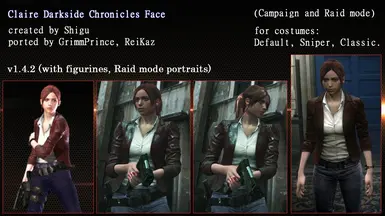 Claire Darkside Chronicles Face (Campaign and Raid mode)