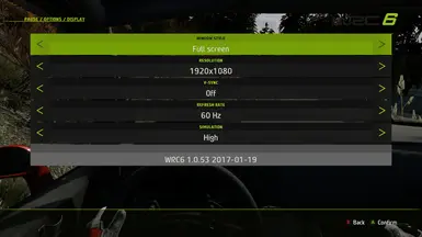 wrc 6 settings video