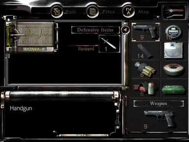 Resident Evil HD REmaster - Remastered Inventory Icons