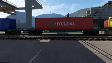 Freightliner and EWS Flatcars with 12 Container Skin pack