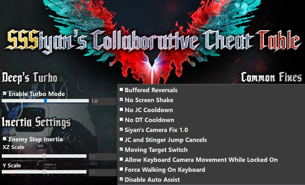 SSSiyan Collab Cheat Table At Devil May Cry 5 Nexus - Mods And Community