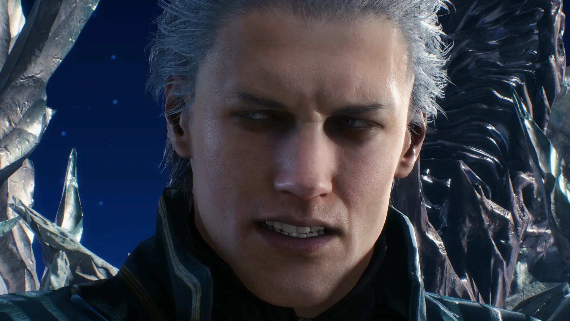 Clean Vergil Plus Beaten Over Corrupted at Devil May Cry 5