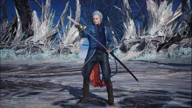 In Game Color Accurate DMC3 EX Recolor Vergil at Devil May Cry 5