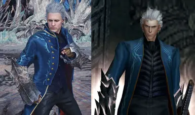 In Game Color Accurate DMC3 EX Recolor Vergil at Devil May Cry 5 Nexus ...