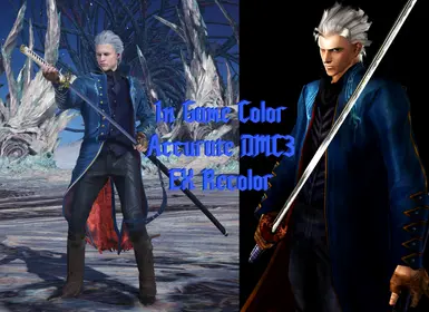 In Game Color Accurate DMC3 EX Recolor Vergil